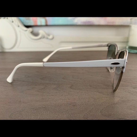 Ray Ban Clubmaster Metal White Frame RB3716 90883F 51-21. - Picture 2 of 7
